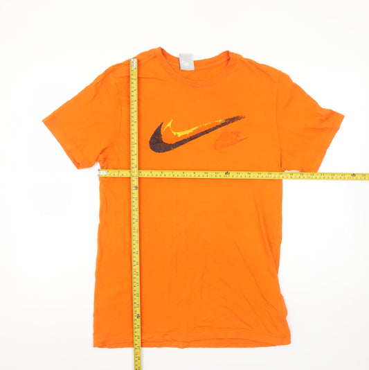 Mens UK Size S Nike Orange  Cotton T-Shirt