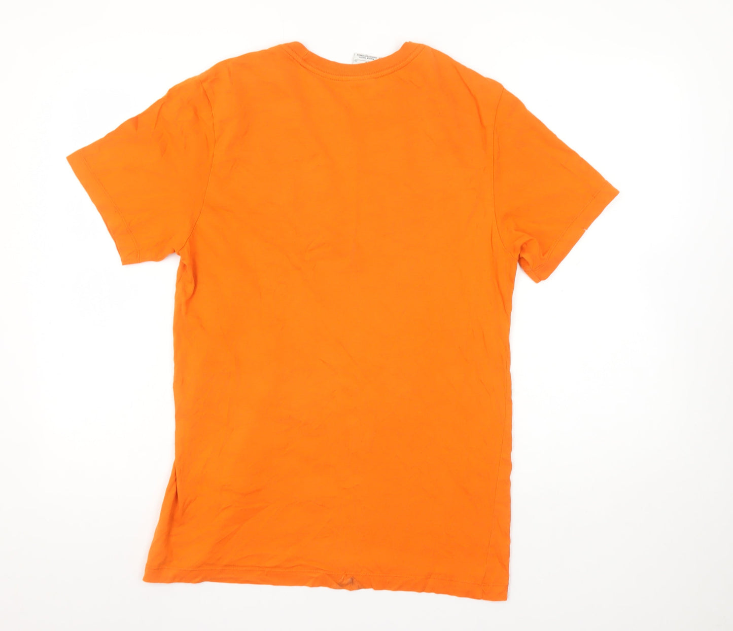 Mens UK Size S Nike Orange  Cotton T-Shirt