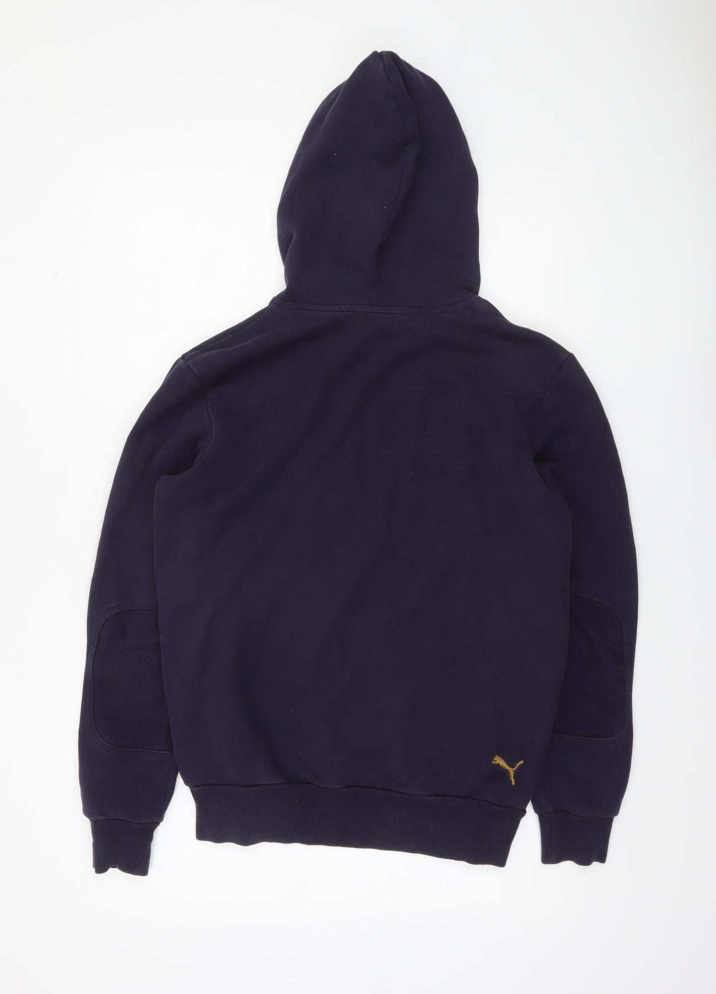 Mens UK S Regular PUMA Blue Pullover Hoodie