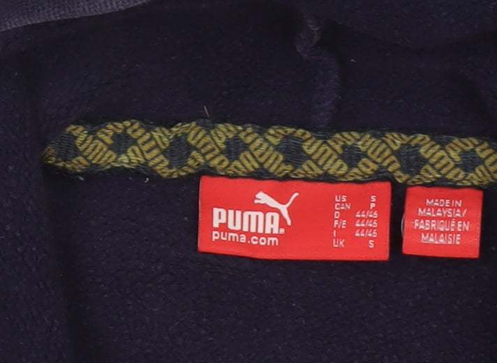 Mens UK S Regular PUMA Blue Pullover Hoodie