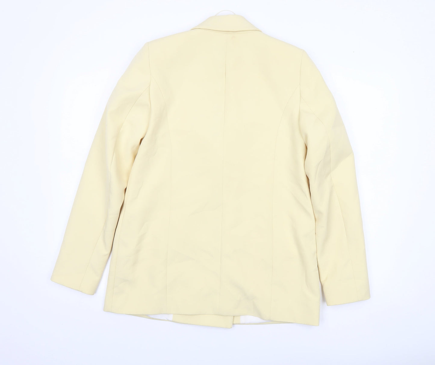 River Island Women's Beige Double-Breasted Blazer Jacket Size 8