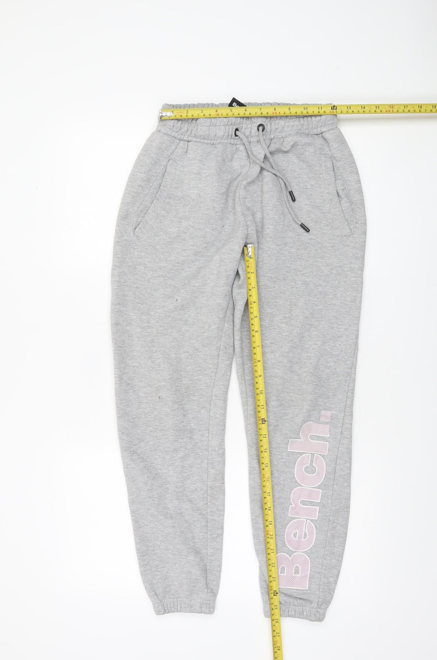Bench Womens Grey Jogger Sweatpants Size 8 XS Cotton Blend