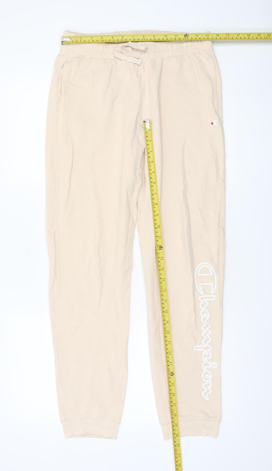 Champion Women Beige Jogger Trousers Medium Elastic Waist