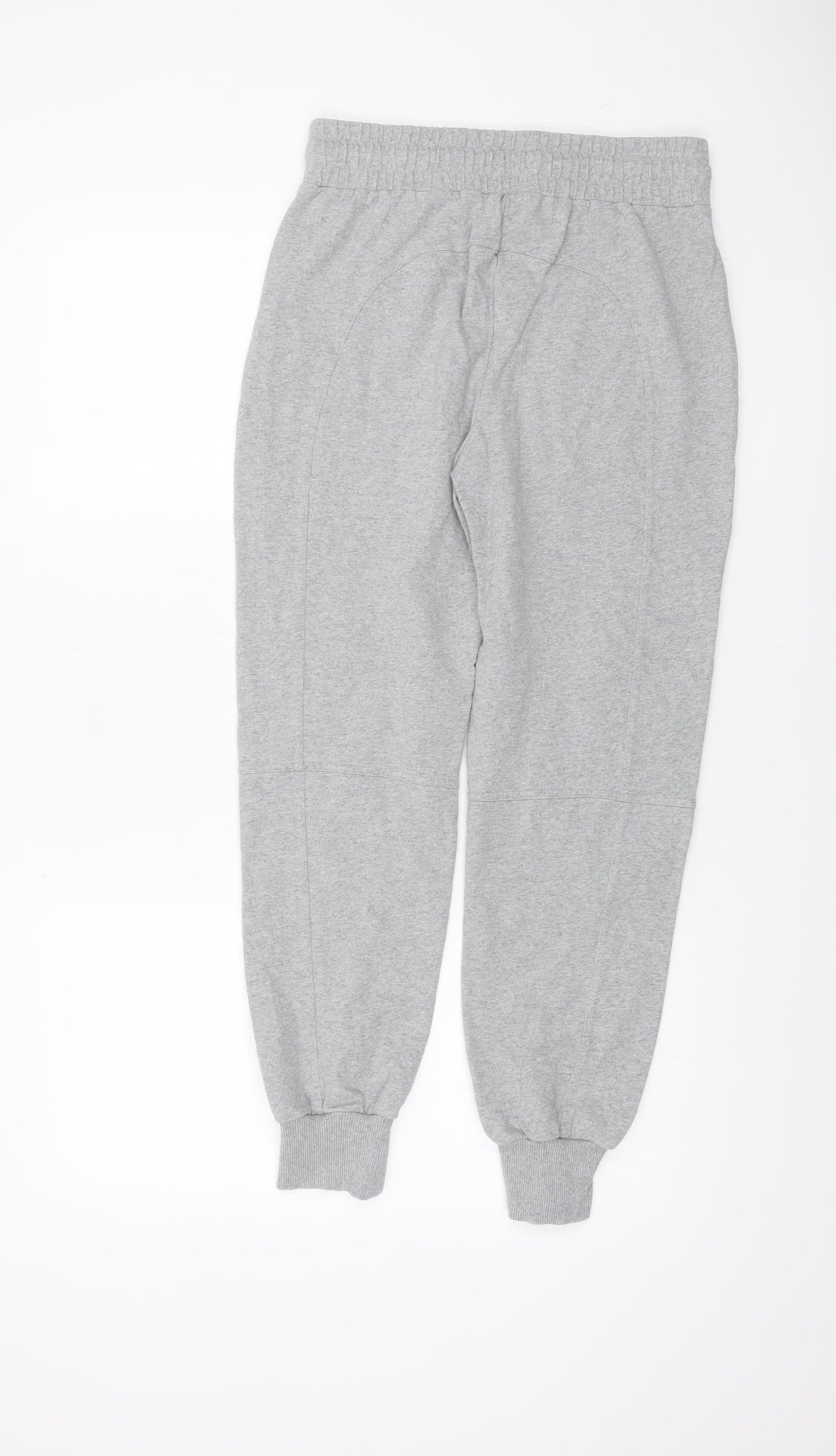 ME+EM Women's Grey Cotton Blend Jogger Trousers Size 6