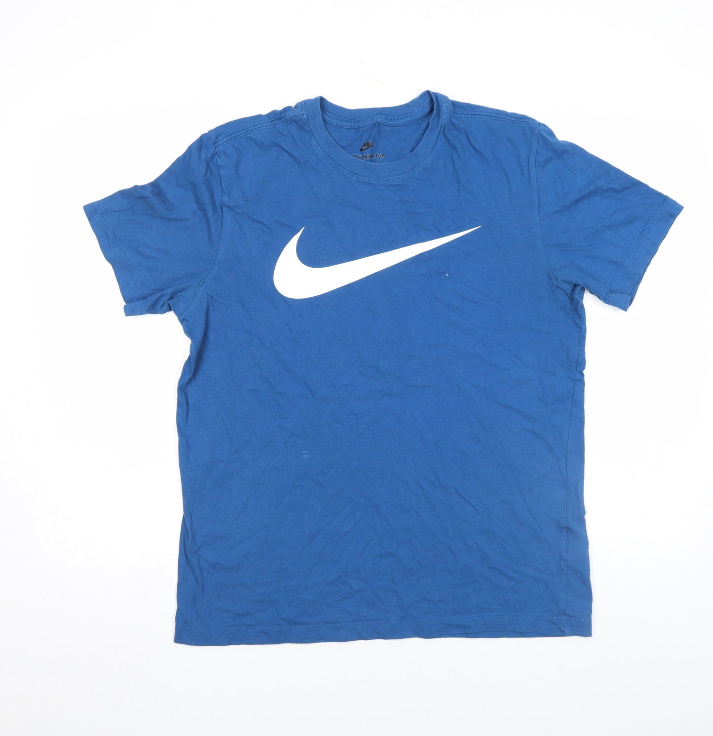 Mens UK Size M Nike Blue  Cotton T-Shirt