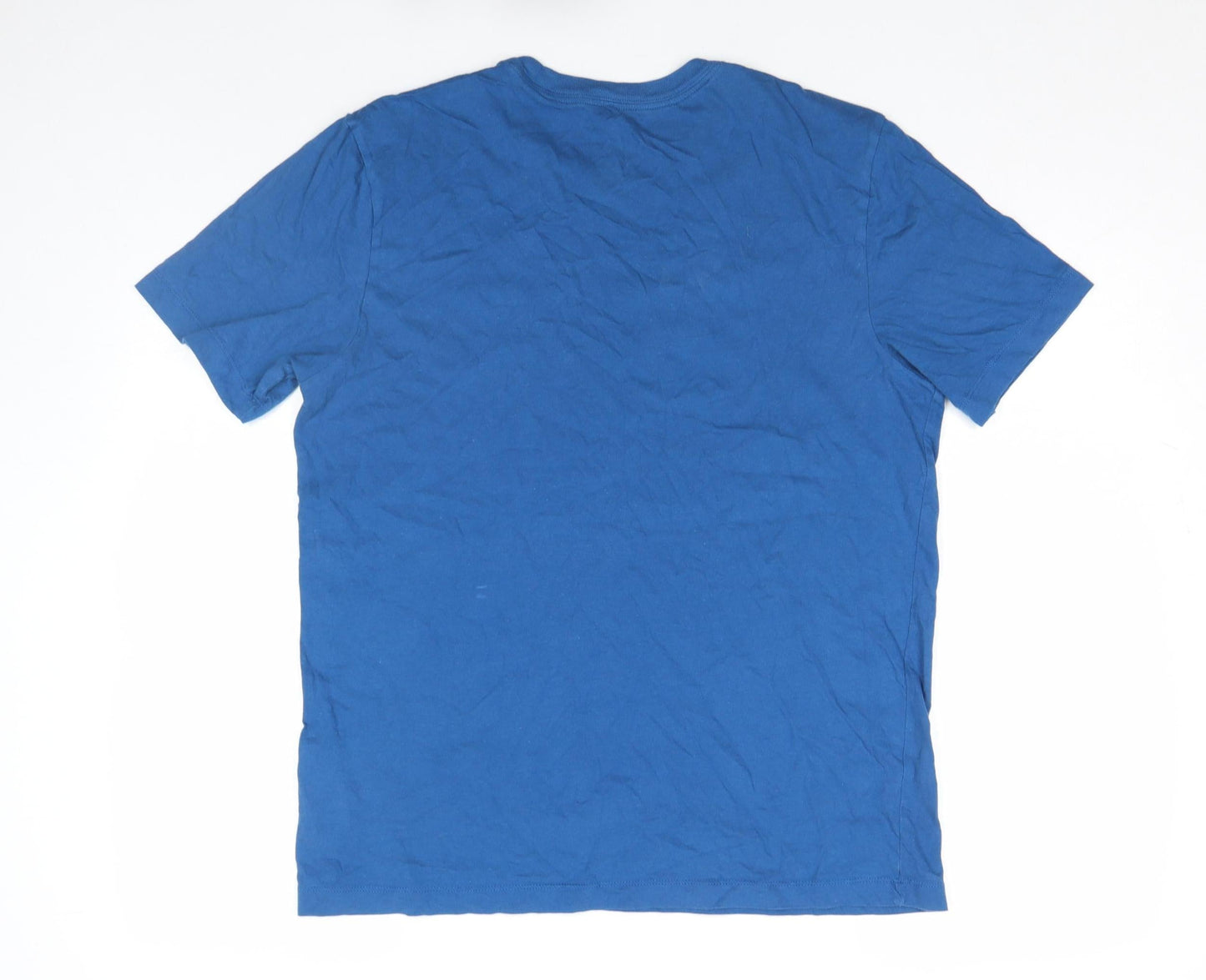 Mens UK Size M Nike Blue  Cotton T-Shirt