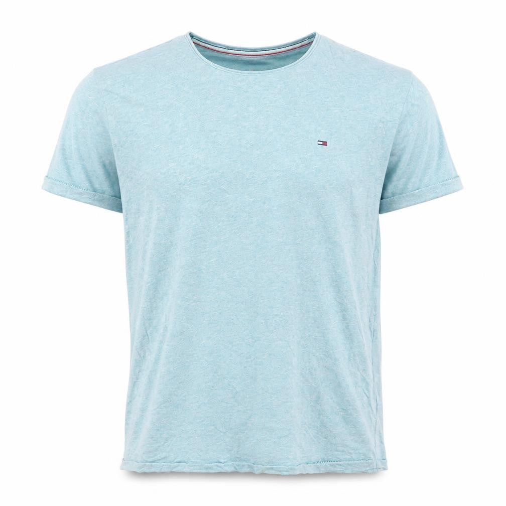Hilfiger Denim Men's Blue Crew Neck Short Sleeve T-Shirt L