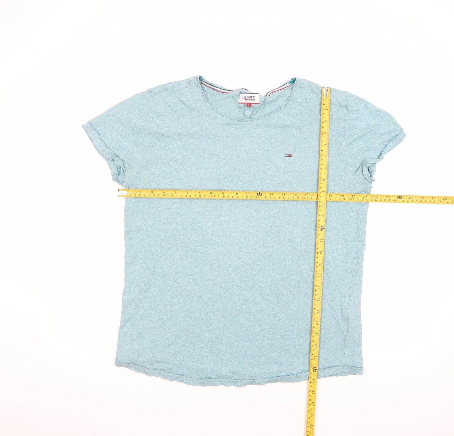 Hilfiger Denim Men's Blue Crew Neck Short Sleeve T-Shirt L