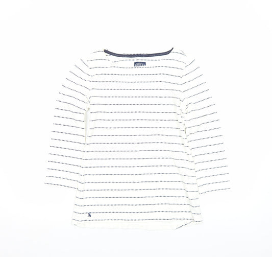 Womens UK Size 8 Joules White Cotton T-Shirt