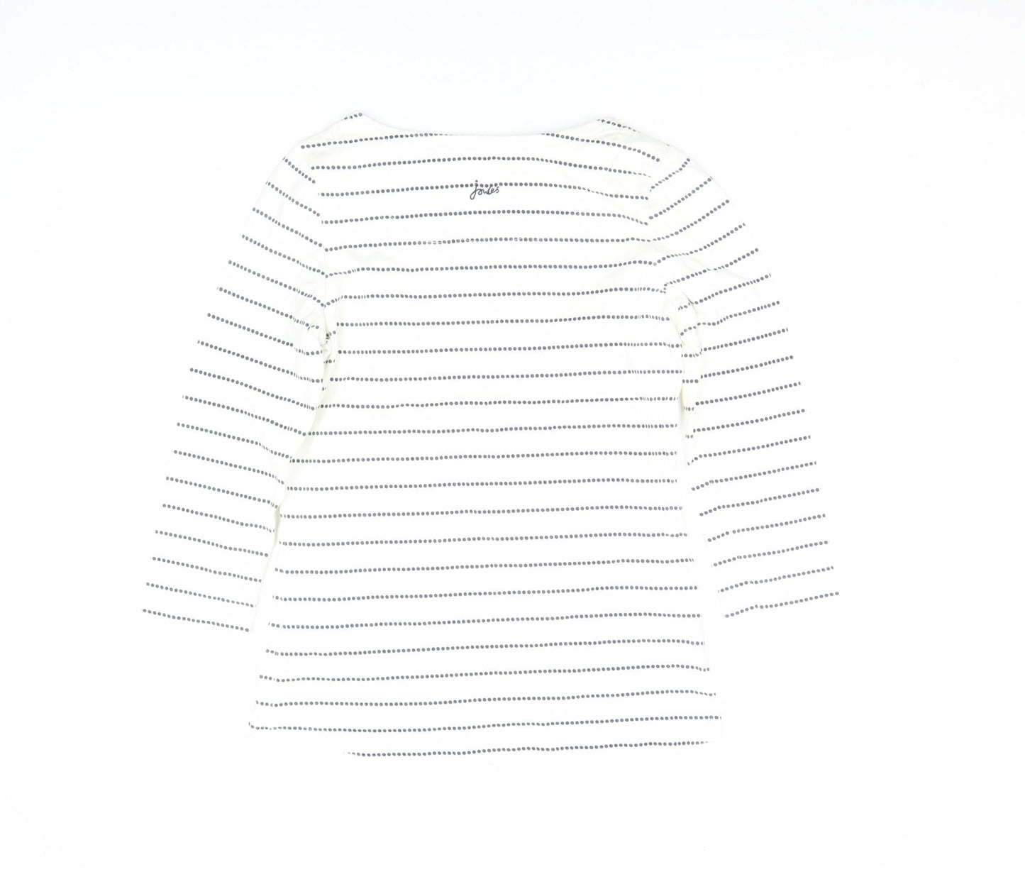 Womens UK Size 8 Joules White Cotton T-Shirt