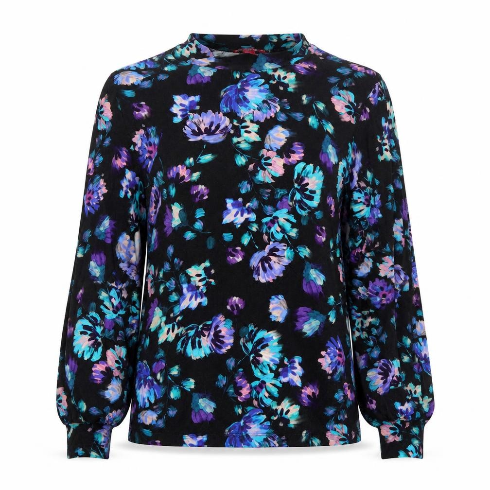 Joe Browns Womens Multicoloured Floral Jersey Tunic Blouse Size 12