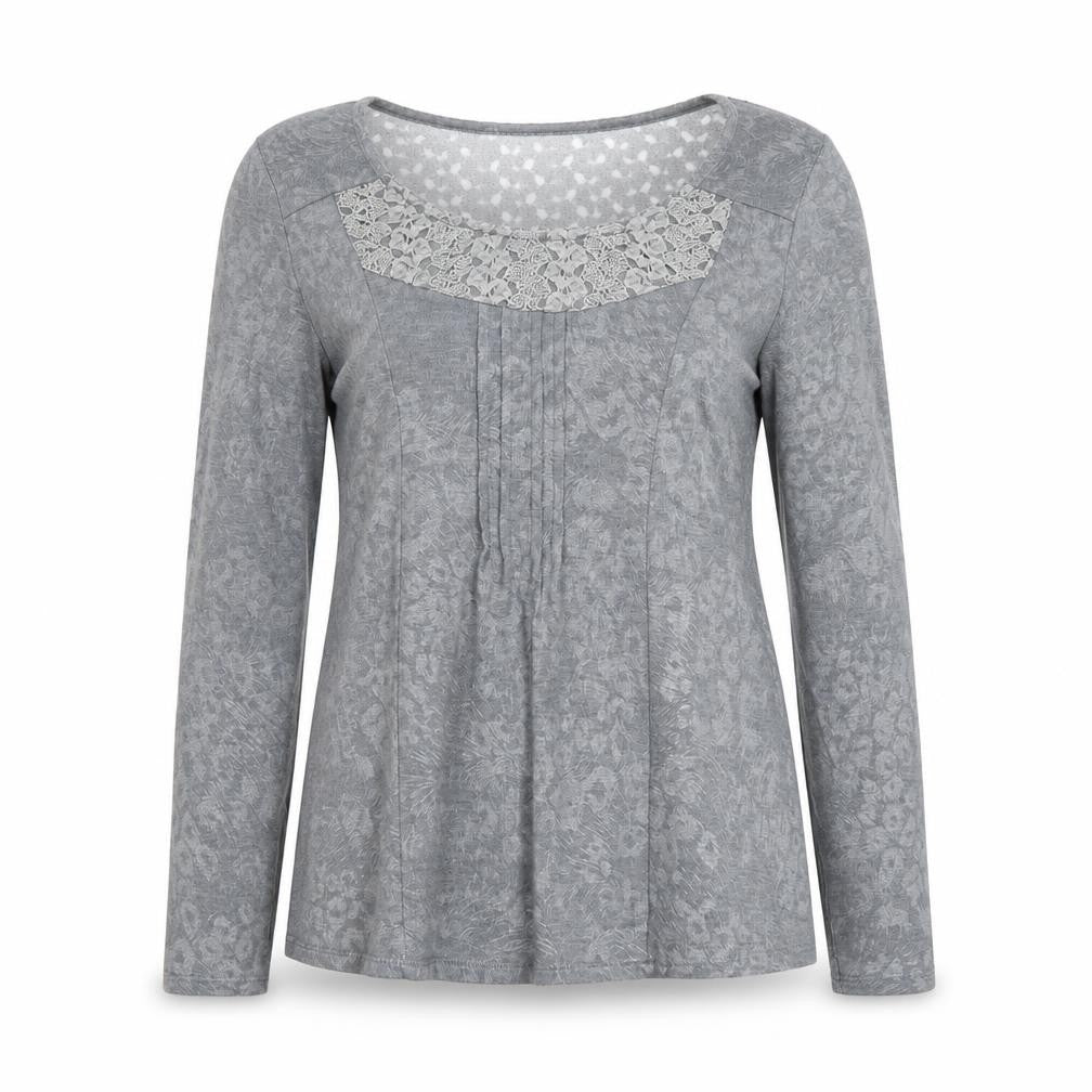 Marks and Spencer Per Una Womens Grey Animal Lace Tunic Top Size 12