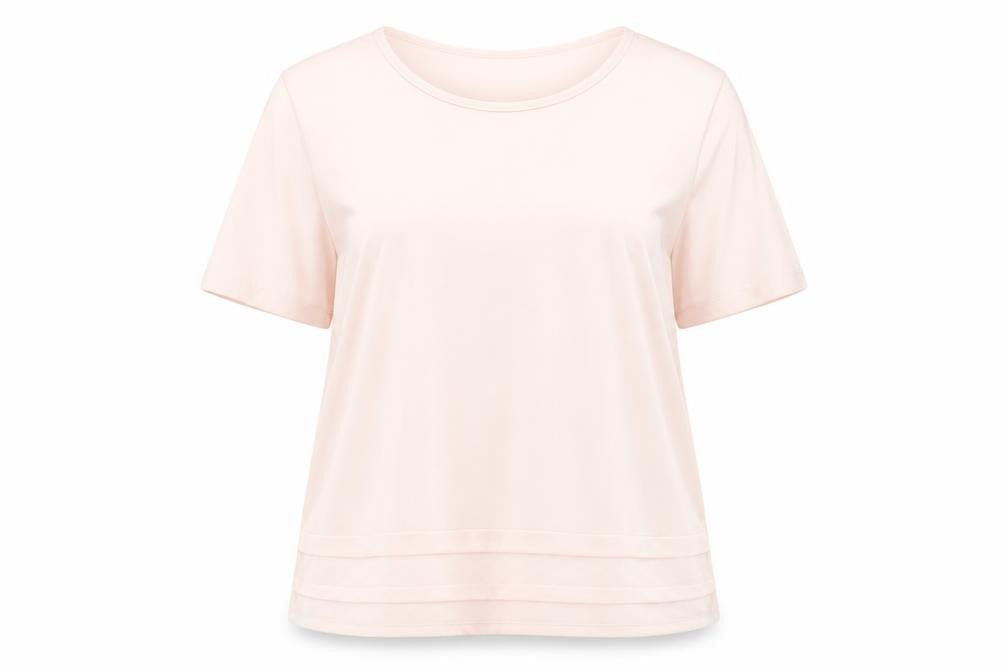 Marks and Spencer Womens Pink Size 16 Basic Short Sleeve T-Shirt
