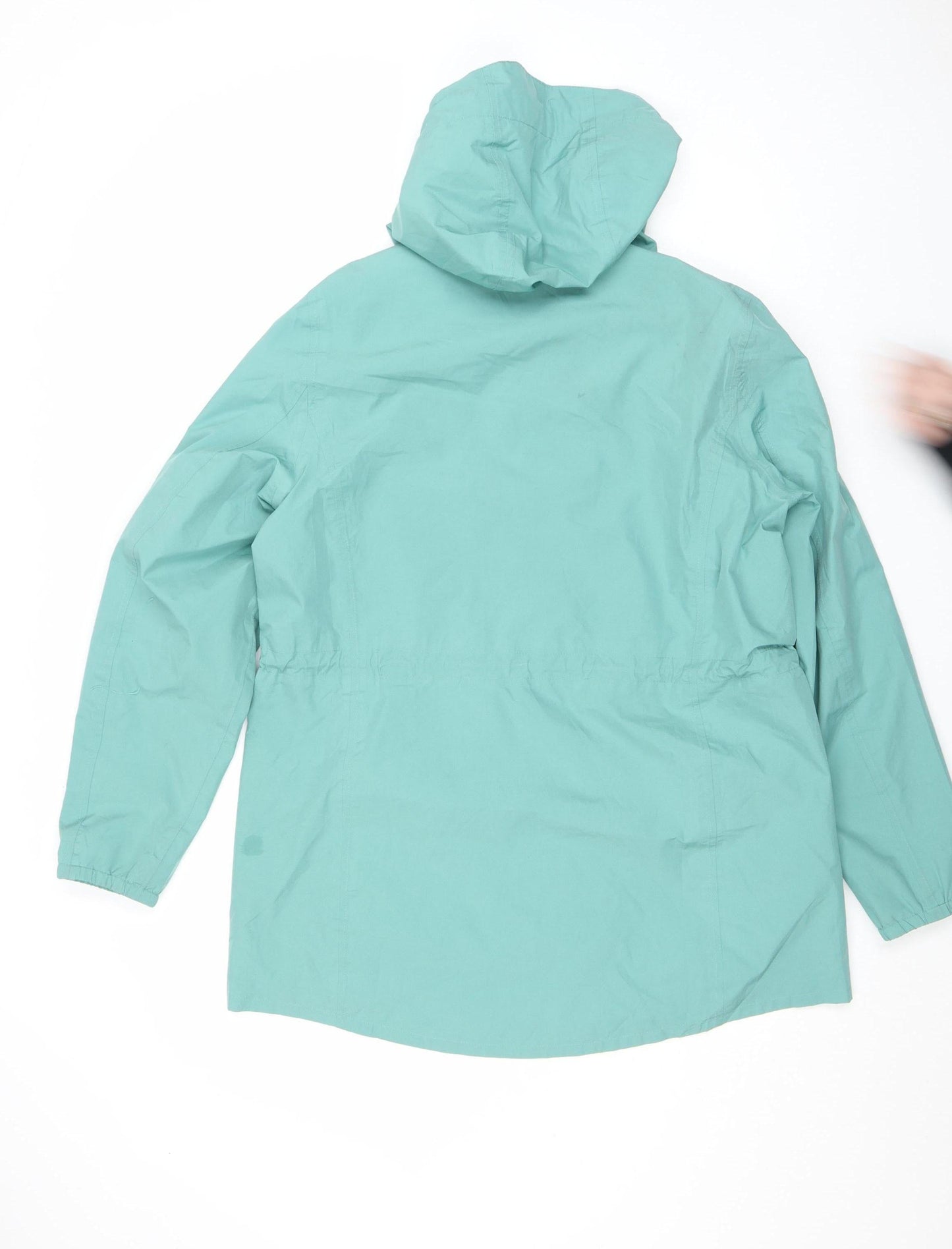 Womens UK Size M Regular Lands' End Green Polyester Jacket