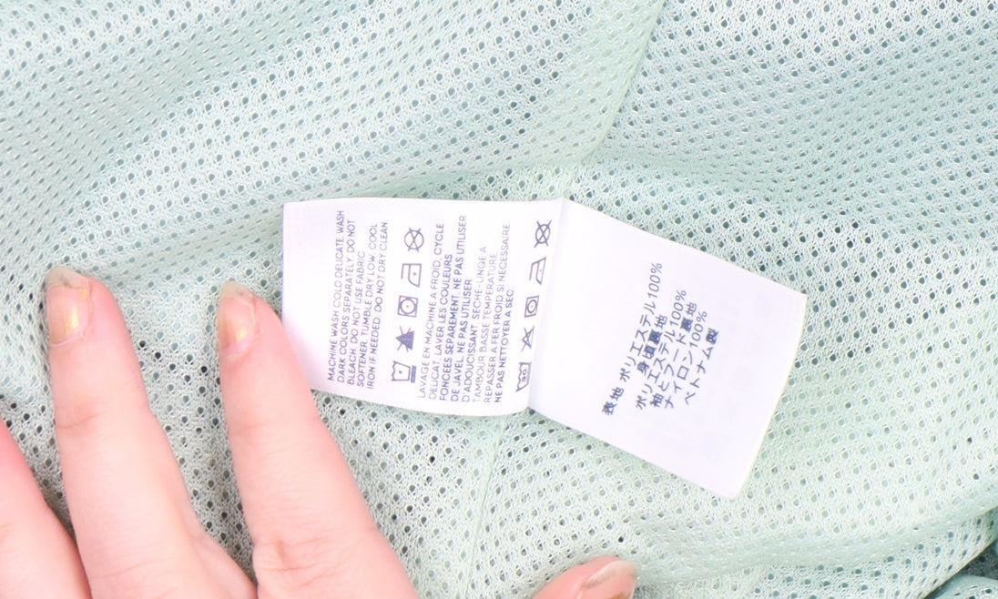 Womens UK Size M Regular Lands' End Green Polyester Jacket