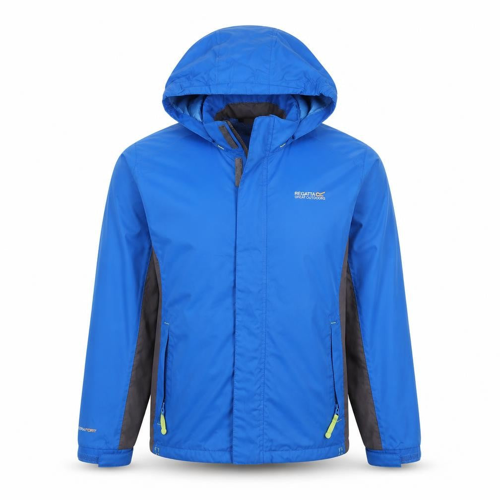 Regatta Boys Blue Waterproof Hooded Rain Jacket 11-12 Years