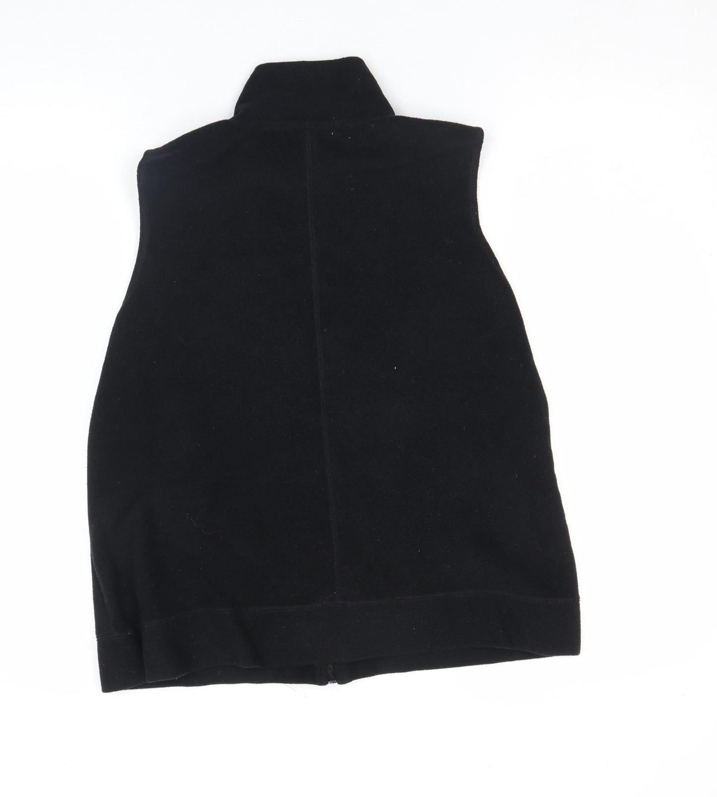 Atmosphere Women Black Fleece Zip Waistcoat Size 12