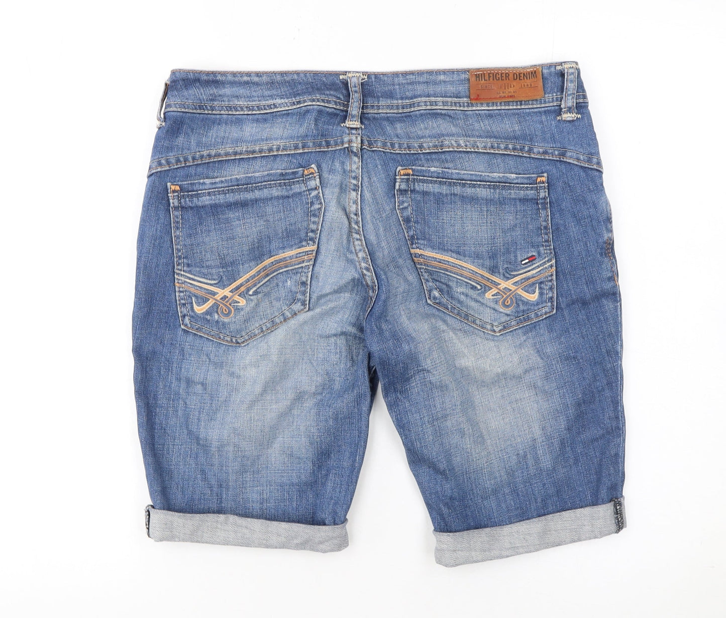 Tommy Hilfiger Denim Men's Blue W31 Chino Shorts Super Low Waist