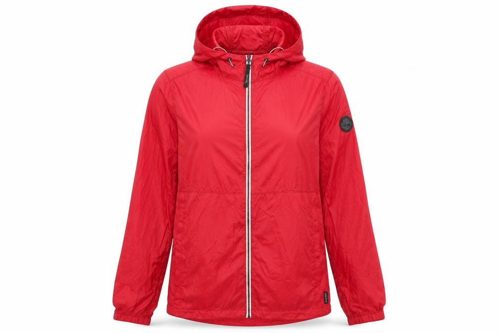 Womens UK Size M Regular Timberland Red Nylon Jacket