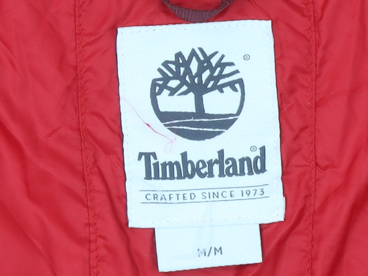 Womens UK Size M Regular Timberland Red Nylon Jacket