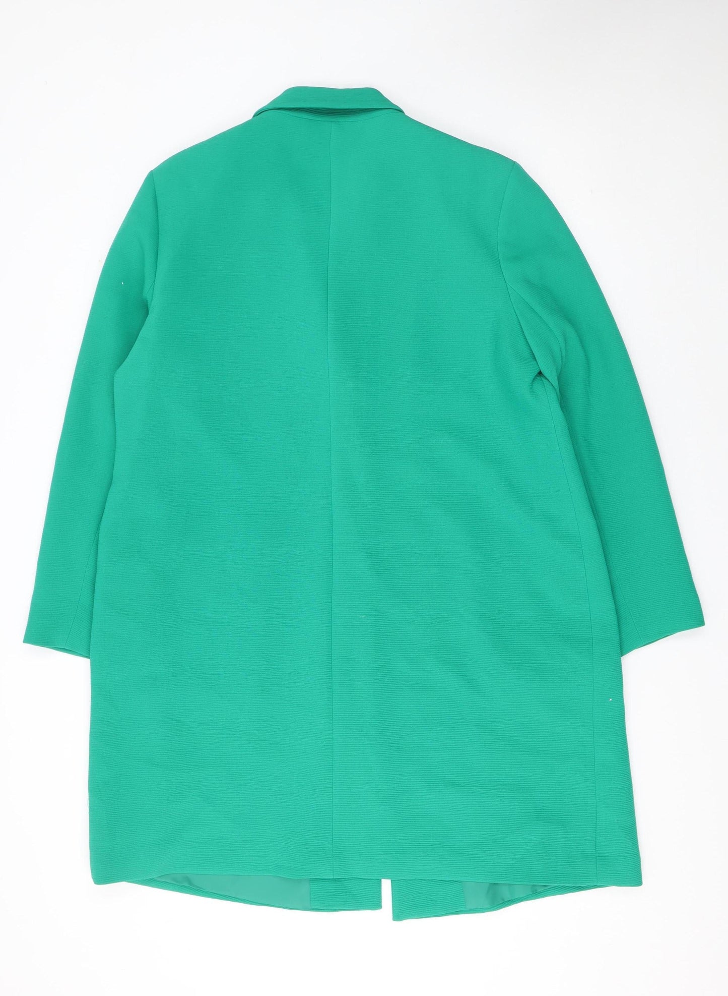 Edit by Max Heys Green Long Single Breasted Blazer Jacket UK 18