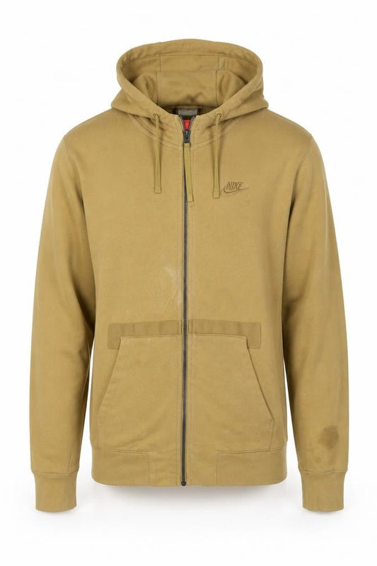 Mens UK S Regular Nike Brown Full Zip Hoodie