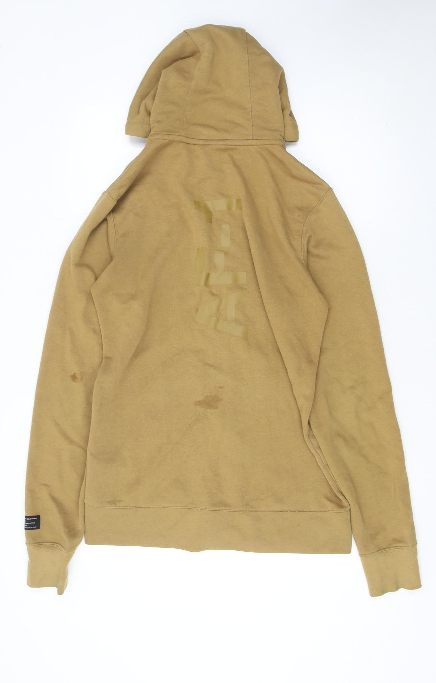 Mens UK S Regular Nike Brown Full Zip Hoodie