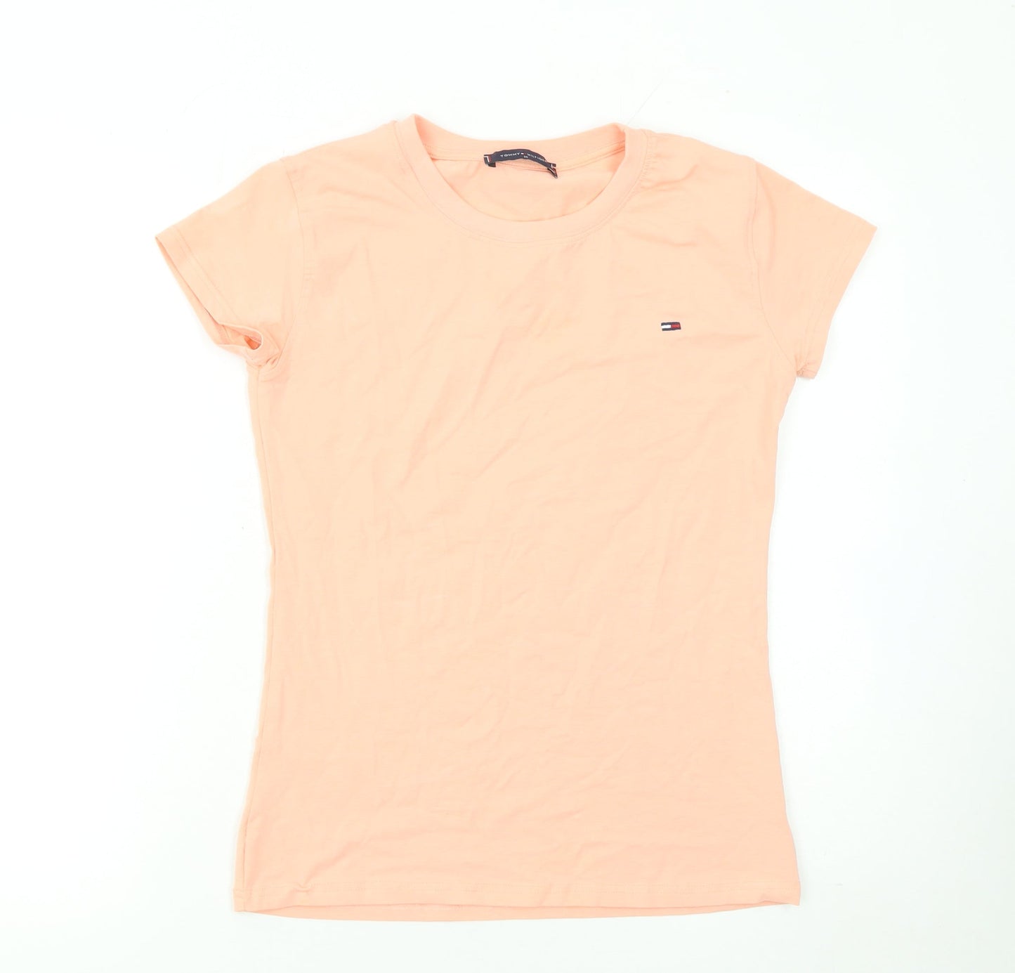 Womens UK Size M Tommy Hilfiger Pink 100% Cotton T-Shirt