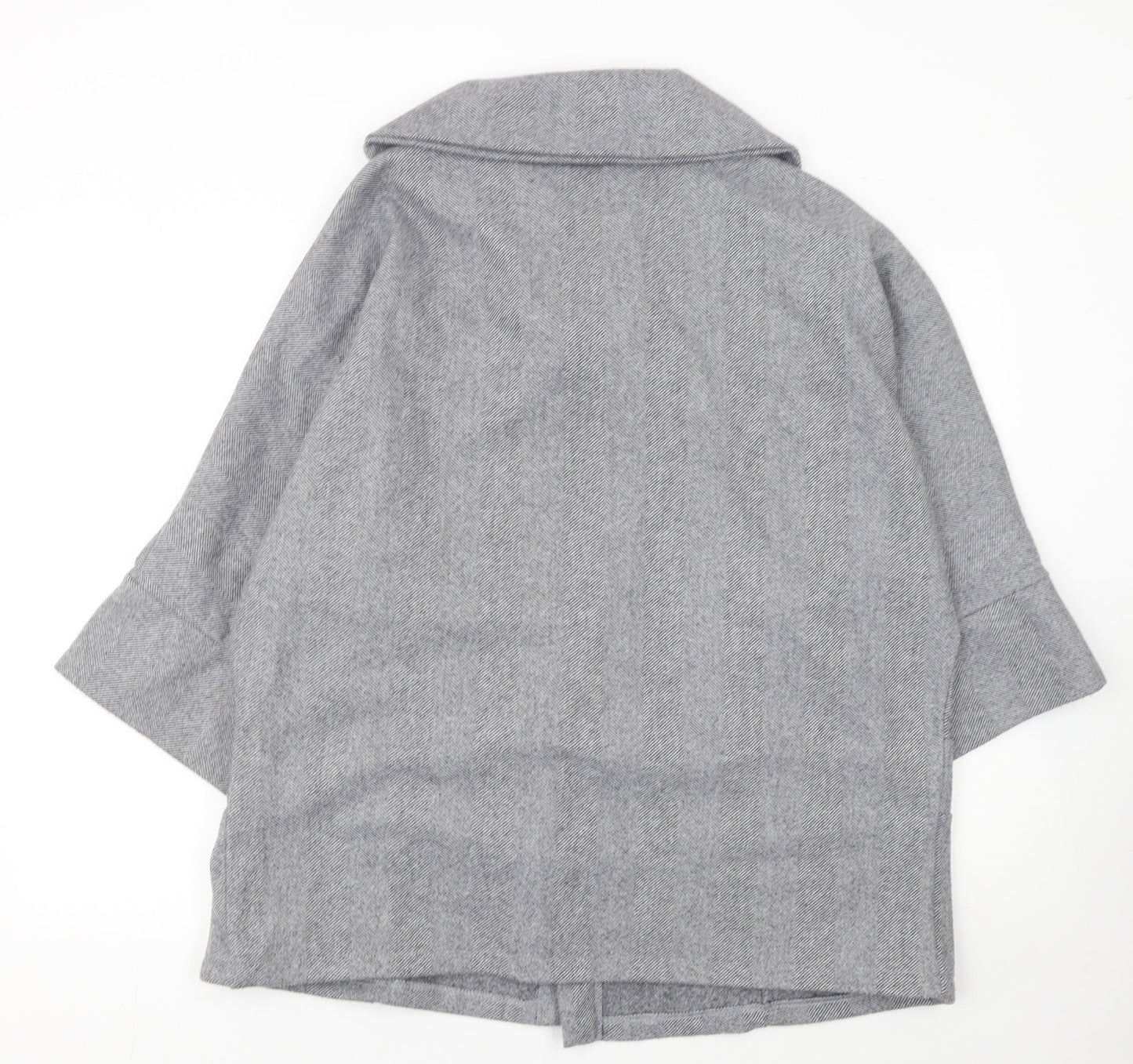 Apricot Women’s Grey Herringbone Mid-Length Coat XS