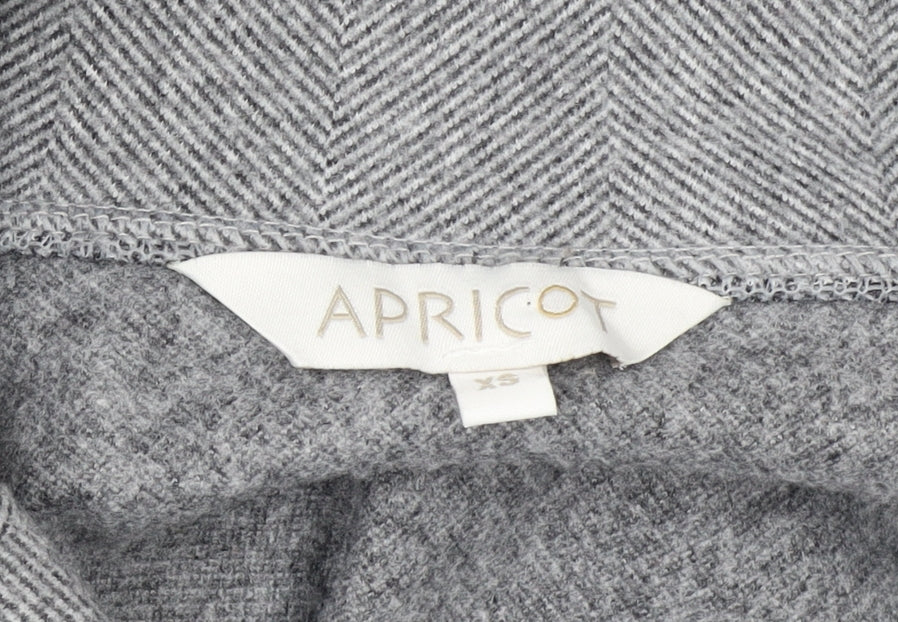 Apricot Women’s Grey Herringbone Mid-Length Coat XS