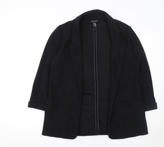 New Look Women's Black Size 12 Single-Breasted Blazer Jacket