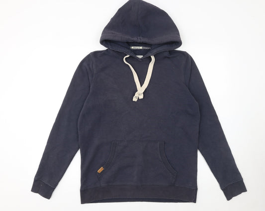 Womens UK 10 Regular FatFace Blue Pullover Hoodie