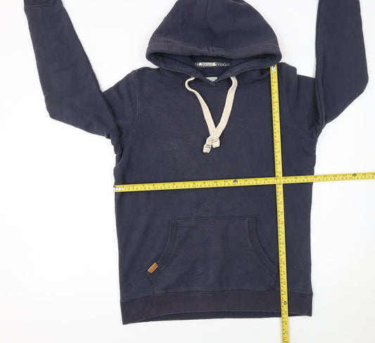 Womens UK 10 Regular FatFace Blue Pullover Hoodie