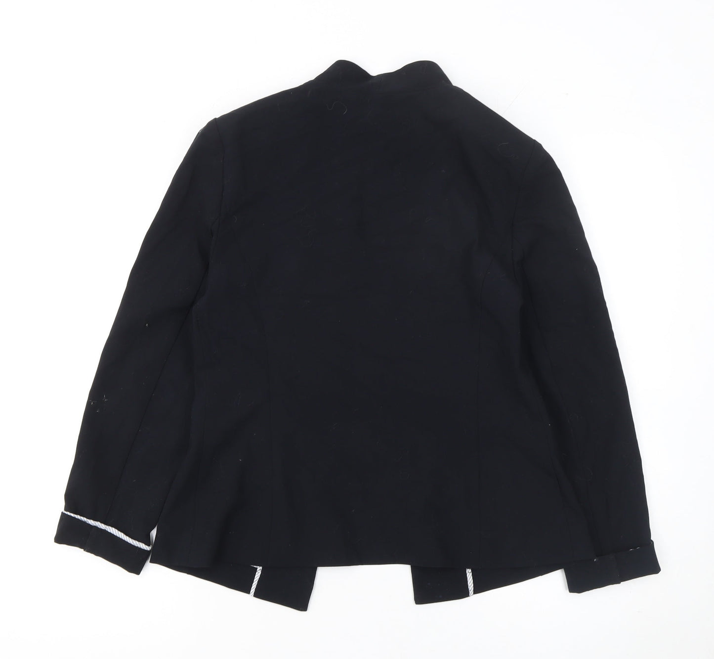 Marks and Spencer Women Black Size 10 Regular Fit Blazer Jacket