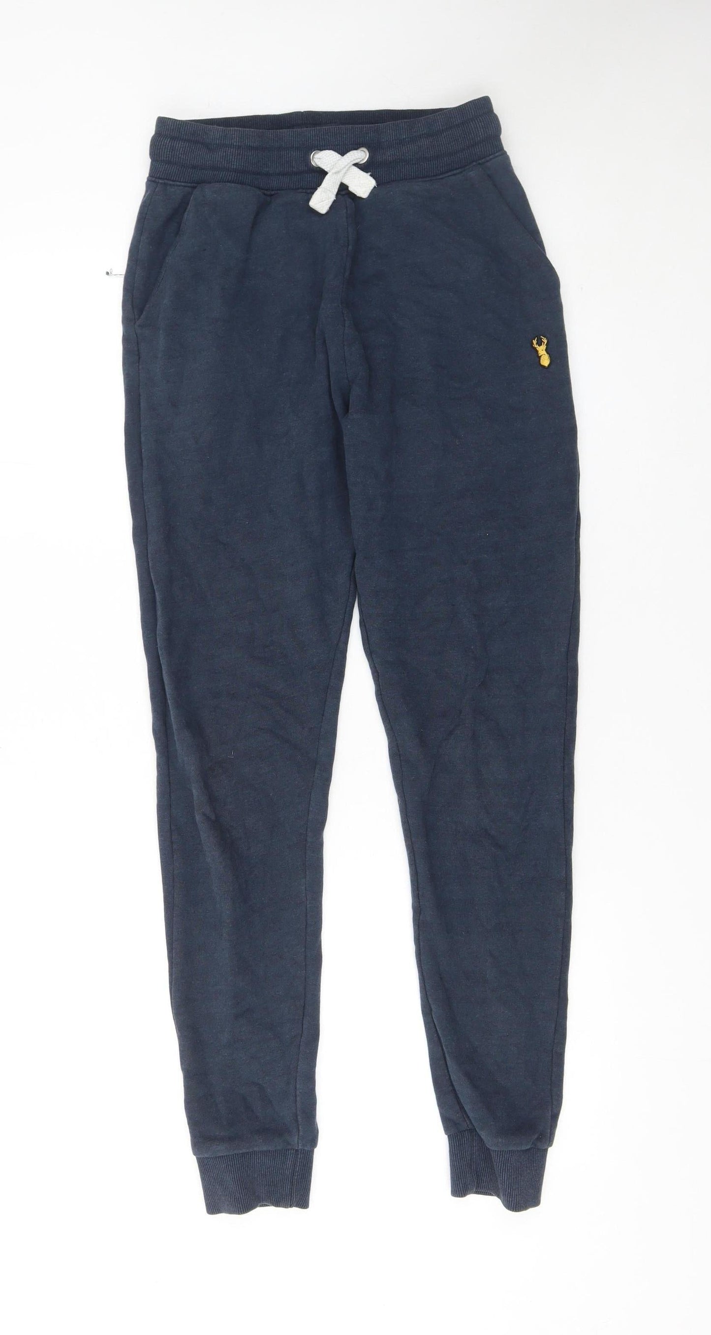 Next Men's Navy Jogger Sweatpants XS Cotton Blend Drawstring