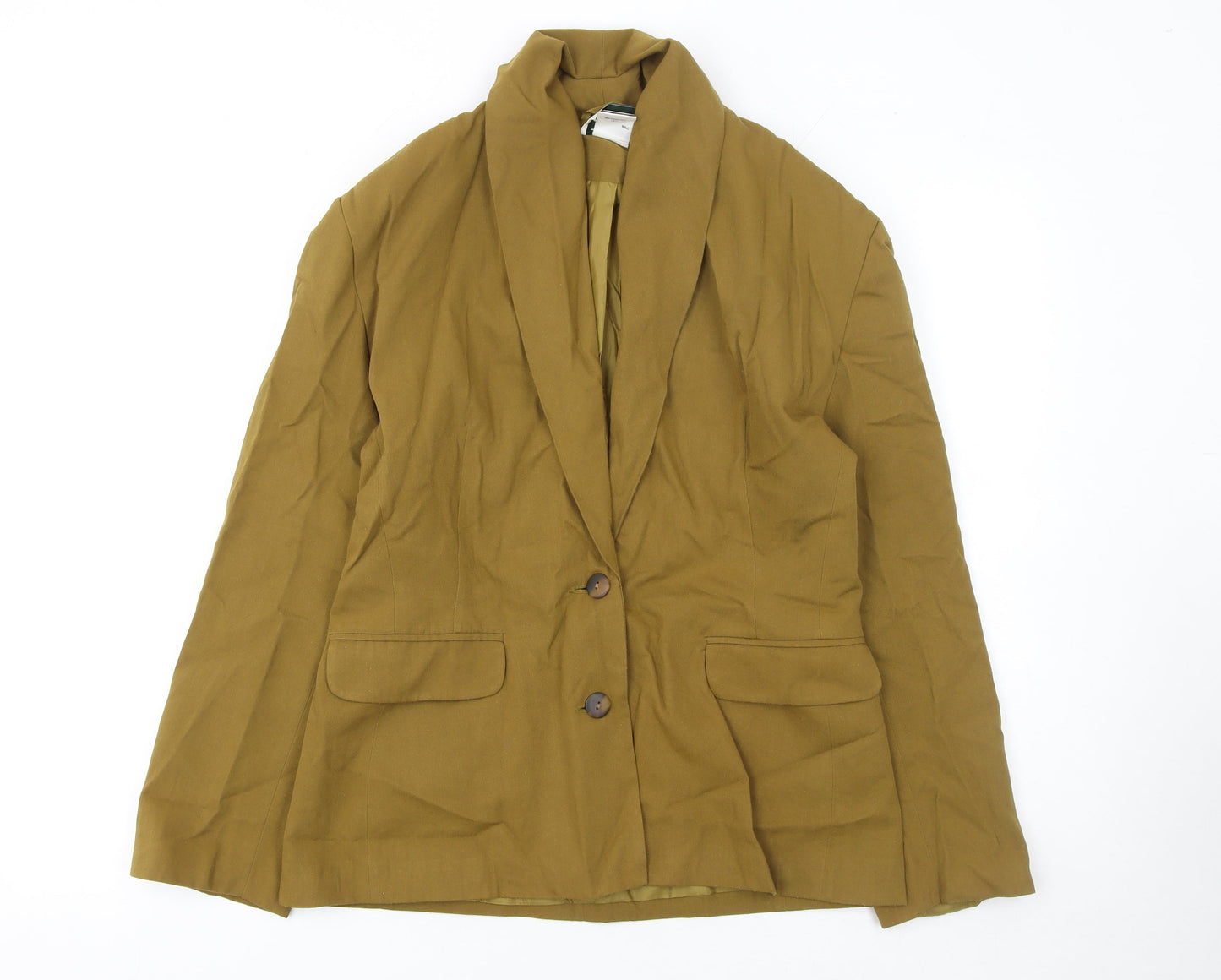 Helium Women’s Brown Size 12 Shawl Lapel Two-Button Blazer