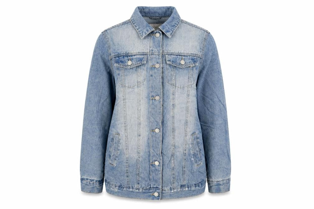 Denim Co. Women's Blue Cotton Lined Denim Jacket Size 6