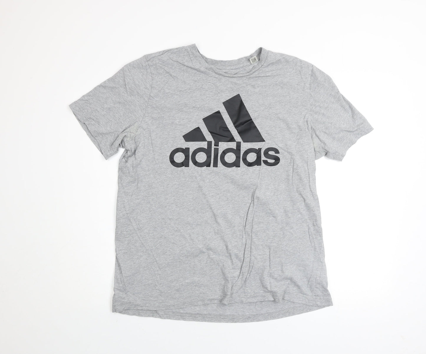 Mens UK Size L adidas Grey  Cotton T-Shirt