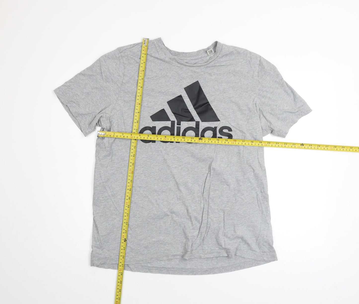 Mens UK Size L adidas Grey  Cotton T-Shirt
