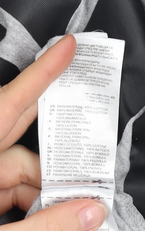 Mens UK Size L adidas Grey  Cotton T-Shirt