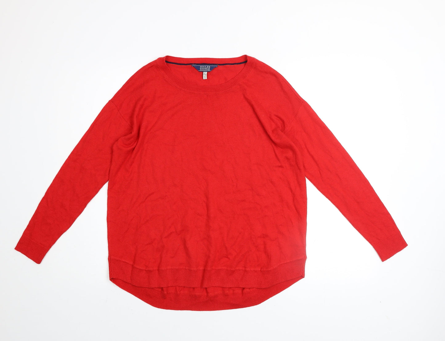 Womens UK 2XS Regular Joules Red Pullover Tight-Knit