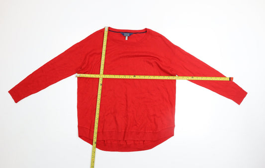 Womens UK 2XS Regular Joules Red Pullover Tight-Knit