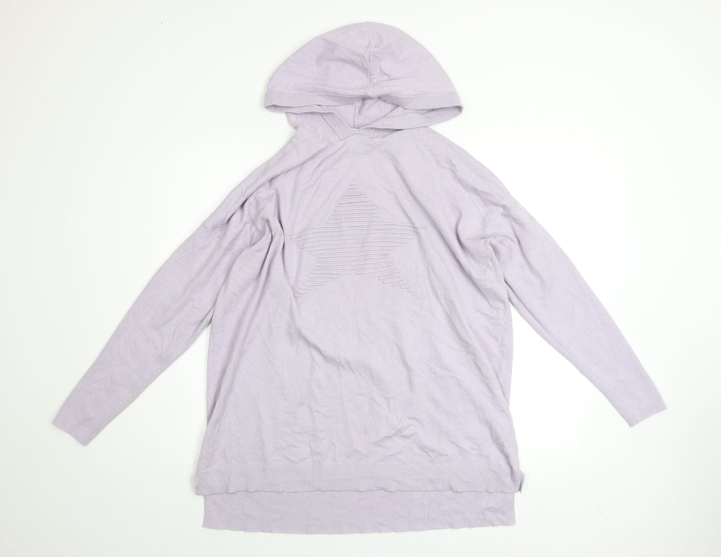 Amara Reya Women’s Lilac Hooded Pullover Sweatshirt S-M