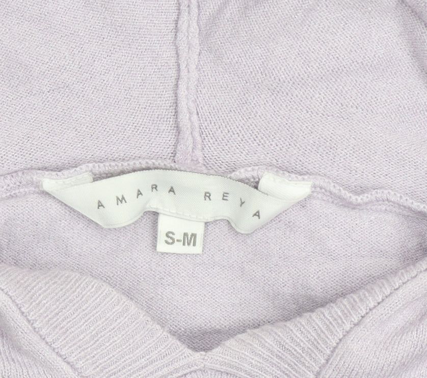 Amara Reya Women’s Lilac Hooded Pullover Sweatshirt S-M