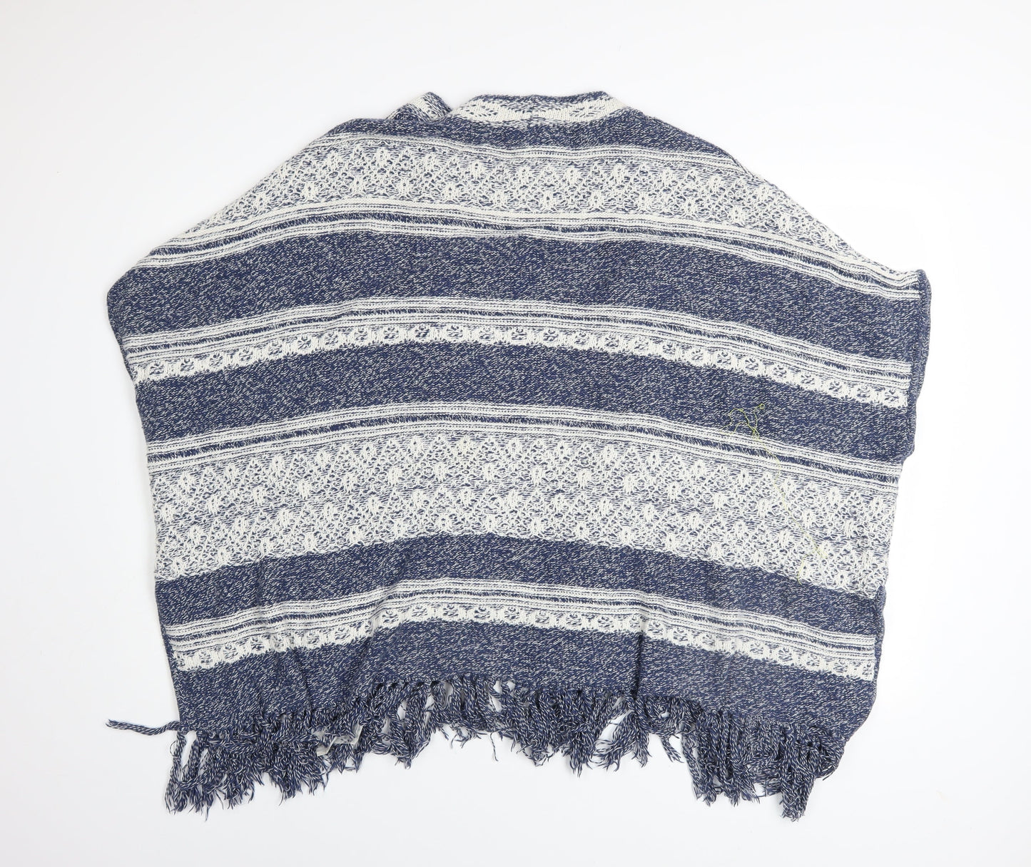 Womens UK M Relaxed FatFace Blue Cape Open-Knit