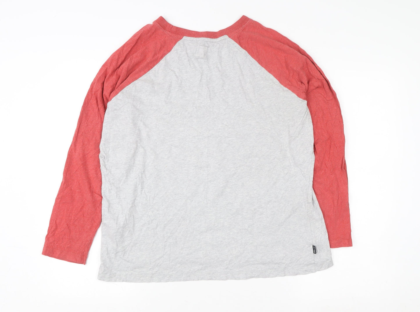 Womens UK 14 Regular Superdry Grey Pullover Sweatshirt