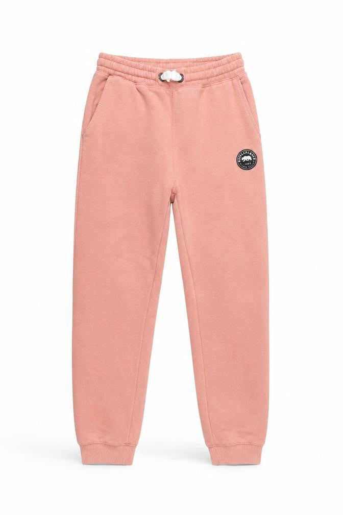 Front view of SoulCal girls’ pink jogger sweatpants age 13 years fleece casual trousers