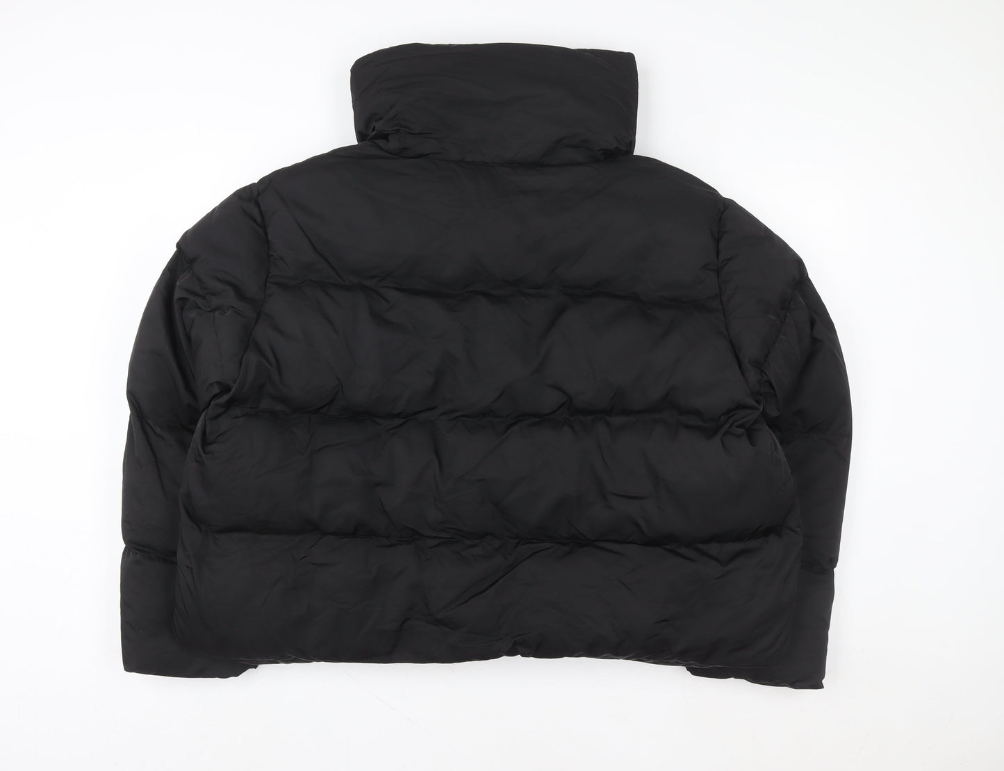 In The Style Women’s Black Cropped Puffer Jacket Size 20 Winter Coat