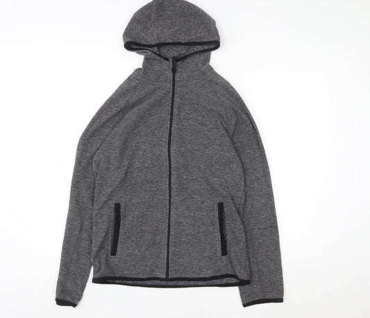 Womens UK XS Regular Mountain Warehouse Grey Full Zip Hoodie