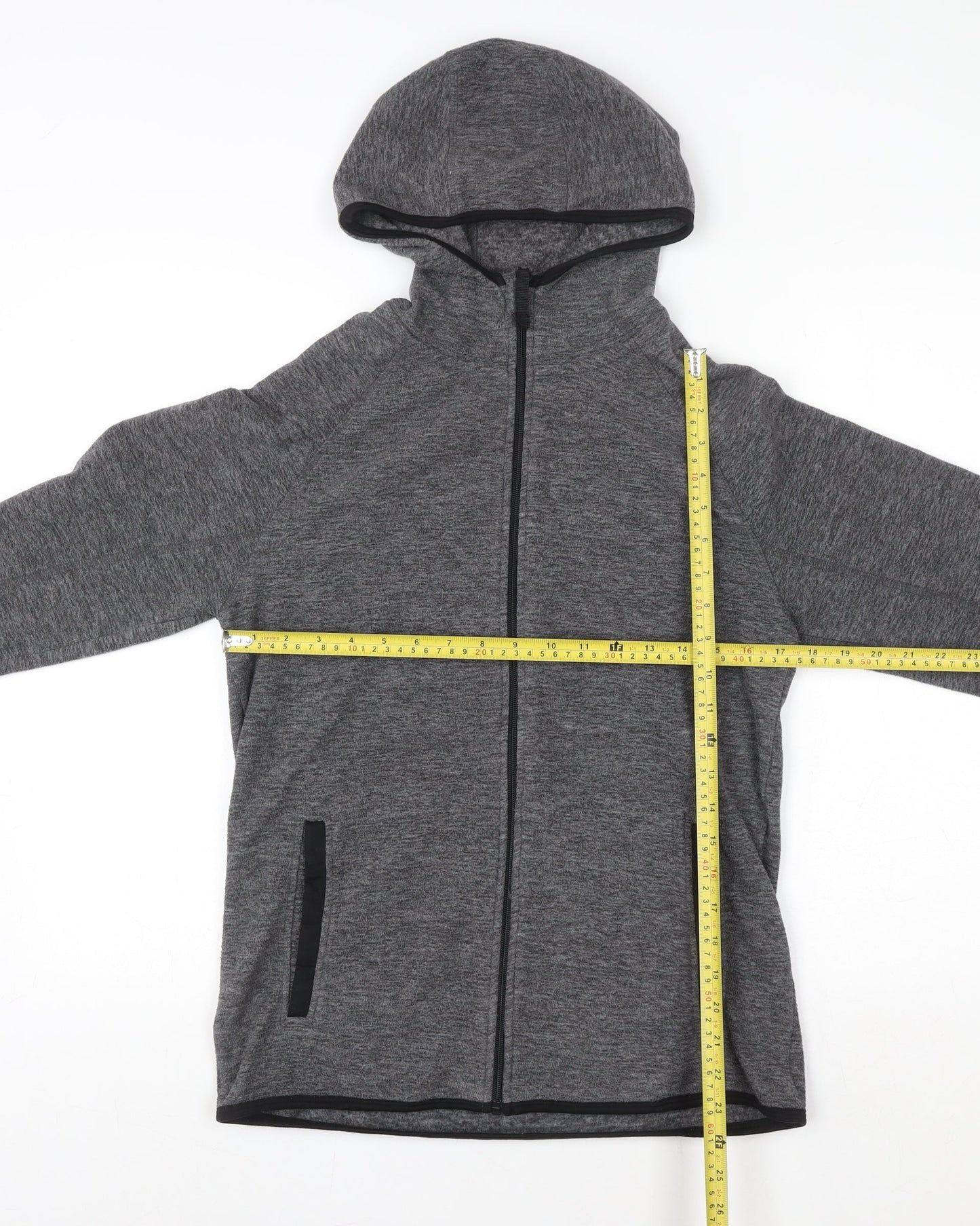 Womens UK XS Regular Mountain Warehouse Grey Full Zip Hoodie